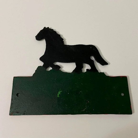 Cast  Iron Horse Welcome Door Hanger Sign Farmhouse Decor - Picture 14 of 16